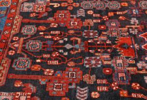 Vintage Tribal Plum 5X8 Nahavand Persian Rug