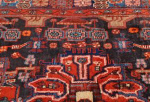 Vintage Tribal Plum 5X8 Nahavand Persian Rug