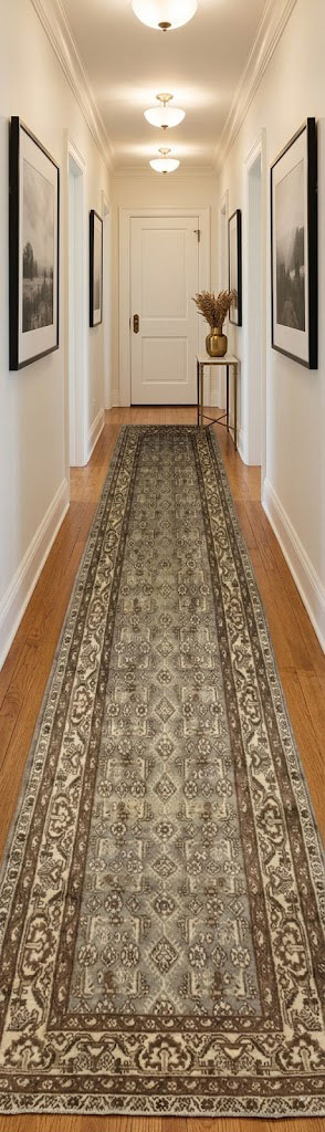 Semi Antique Tribal 4X15 Nahavand Persian Runner Rug - Image 2