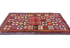 Vintage Multicolored Tribal 5X7 Shiraz Lori Persian Rug