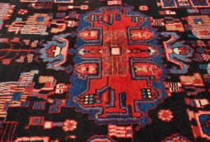 Vintage Tribal Plum 5X8 Nahavand Persian Rug