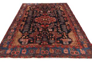 Vintage Tribal Plum 5X8 Nahavand Persian Rug