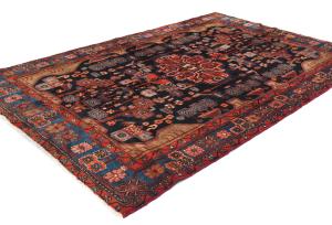 Vintage Tribal Plum 5X8 Nahavand Persian Rug