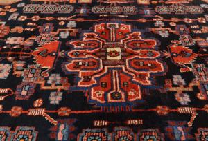 Vintage Tribal Plum 5X8 Nahavand Persian Rug