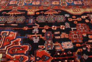 Vintage Tribal Plum 5X8 Nahavand Persian Rug