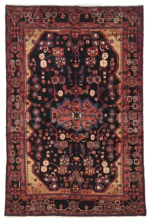 Vintage Tribal Plum 5X8 Nahavand Persian Rug