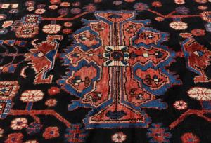Vintage Tribal Plum 5X8 Nahavand Persian Rug