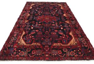 Vintage Tribal Plum 5X8 Nahavand Persian Rug