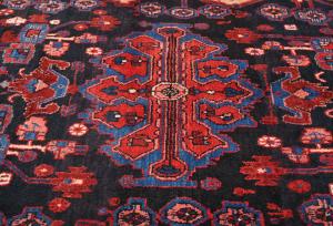 Vintage Tribal Plum 5X8 Nahavand Persian Rug