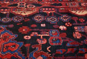Vintage Tribal Plum 5X8 Nahavand Persian Rug
