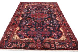 Vintage Tribal Plum 5X8 Nahavand Persian Rug