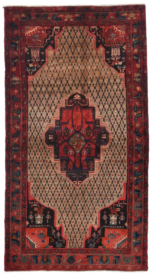 Vintage Brown Tribal 5X9 Koliaie Persian Rug