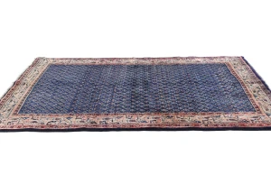 Vintage Purple-navy Tribal 4X7 Botemir Persian Rug