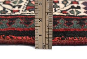 Vintage Red Tribal 3X11 Meshkin Persian Runner Rug