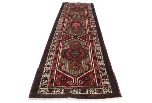 Vintage Red Tribal 3X11 Meshkin Persian Runner Rug