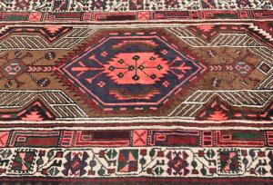 Vintage Red Tribal 3X11 Meshkin Persian Runner Rug