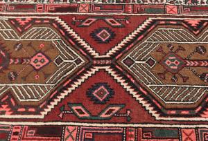 Vintage Red Tribal 3X11 Meshkin Persian Runner Rug