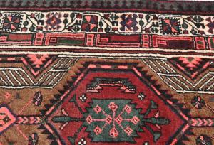 Vintage Red Tribal 3X11 Meshkin Persian Runner Rug