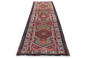 Vintage Red Tribal 3X11 Meshkin Persian Runner Rug