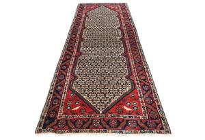 Vintage Cream Tribal 3X10 Koliaie Persian Runner Rug