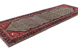 Vintage Cream Tribal 3X10 Koliaie Persian Runner Rug