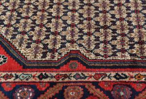 Vintage Cream Tribal 3X10 Koliaie Persian Runner Rug