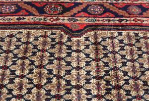 Vintage Cream Tribal 3X10 Koliaie Persian Runner Rug