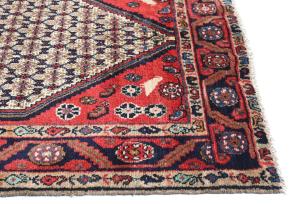 Vintage Cream Tribal 3X10 Koliaie Persian Runner Rug