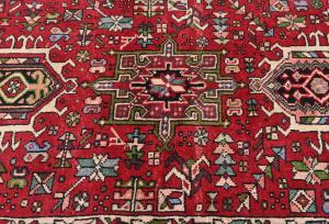 Vintage Red Tribal 3X13 Karajeh Persian Runner Rug