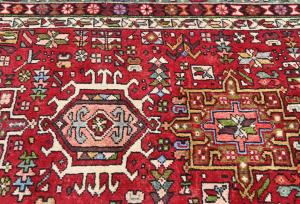 Vintage Red Tribal 3X13 Karajeh Persian Runner Rug