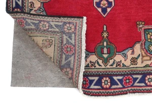 Vintage Red Traditional Floral 3X5 Tabriz Persian Rug