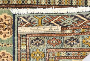 Vintage Light Green Tribal 2X3 Turkoman Persian Oriental Rug