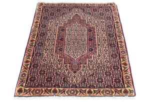 Vintage Cream Geometric 2X3 Bidjar Persian Rug