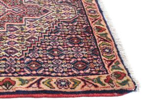 Vintage Cream Geometric 2X3 Bidjar Persian Rug