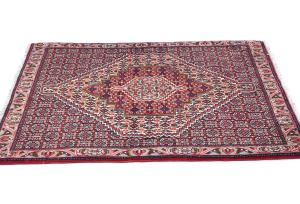 Vintage Purple-navy Geometric 2'6X3'3 Bidjar Persian Rug