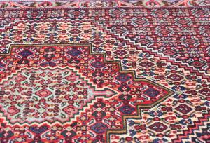 Vintage Purple-navy Geometric 2'6X3'3 Bidjar Persian Rug