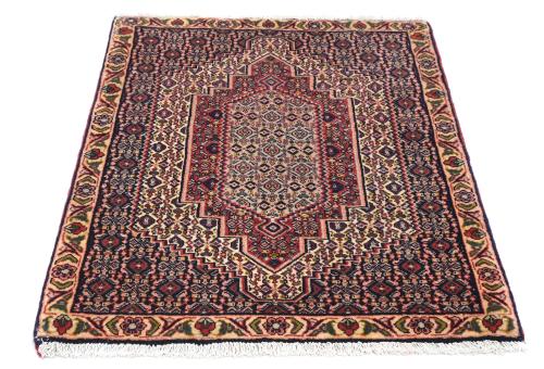 Vintage Cream Geometric 2'5X3'2 Bidjar Persian Rug