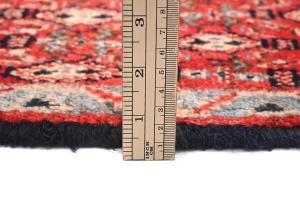 Vintage Red Allover Tribal 3x3 Hamedan Persian Square Rug