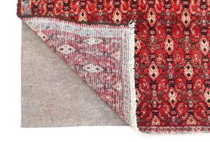 Vintage Red Allover Tribal 3x3 Hamedan Persian Square Rug