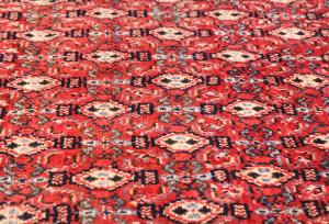 Vintage Red Allover Tribal 3x3 Hamedan Persian Square Rug