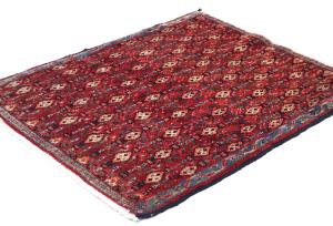 Vintage Red Allover Tribal 2X3 Hamedan Persian Rug