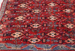 Vintage Red Allover Tribal 2X3 Hamedan Persian Rug