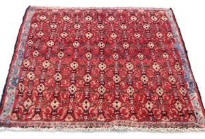 Vintage Red Allover Tribal 2X3 Hamedan Persian Rug