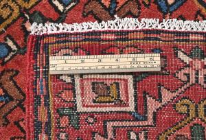 Vintage Red Tribal 2X3 Karajeh Persian Rug