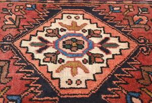Vintage Red Tribal 2X3 Karajeh Persian Rug