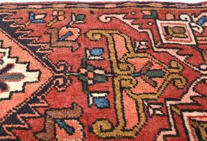 Vintage Red Tribal 2X3 Karajeh Persian Rug