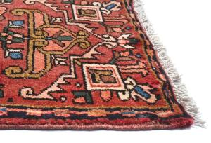 Vintage Red Tribal 2X3 Karajeh Persian Rug