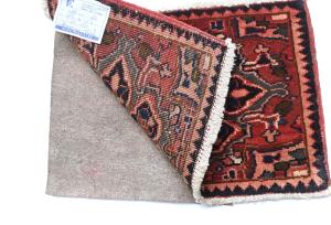 Vintage Red Tribal 1'2x1'11  Heriz Persian Oriental Rug