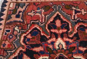 Vintage Red Tribal 1'2x1'11  Heriz Persian Oriental Rug