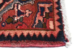 Vintage Red Tribal 1'2x1'11  Heriz Persian Oriental Rug